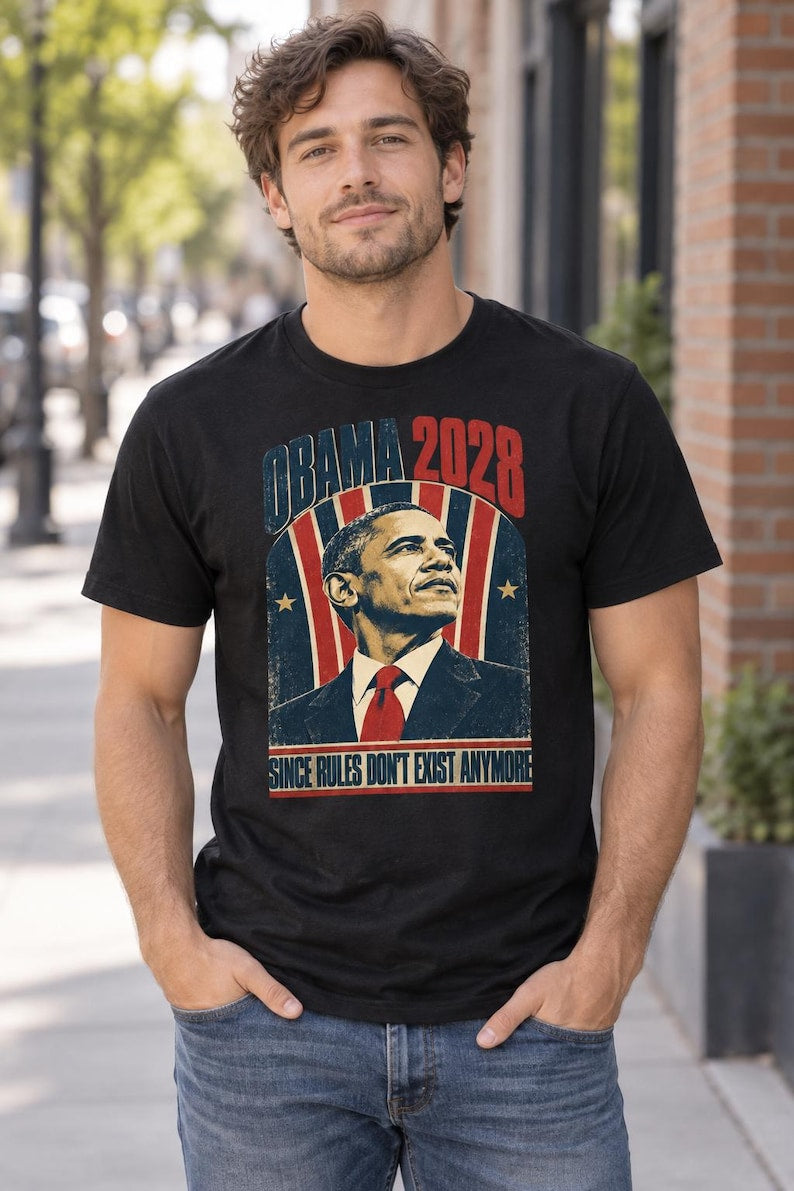 Obama 2028 Satire T-Shirt
