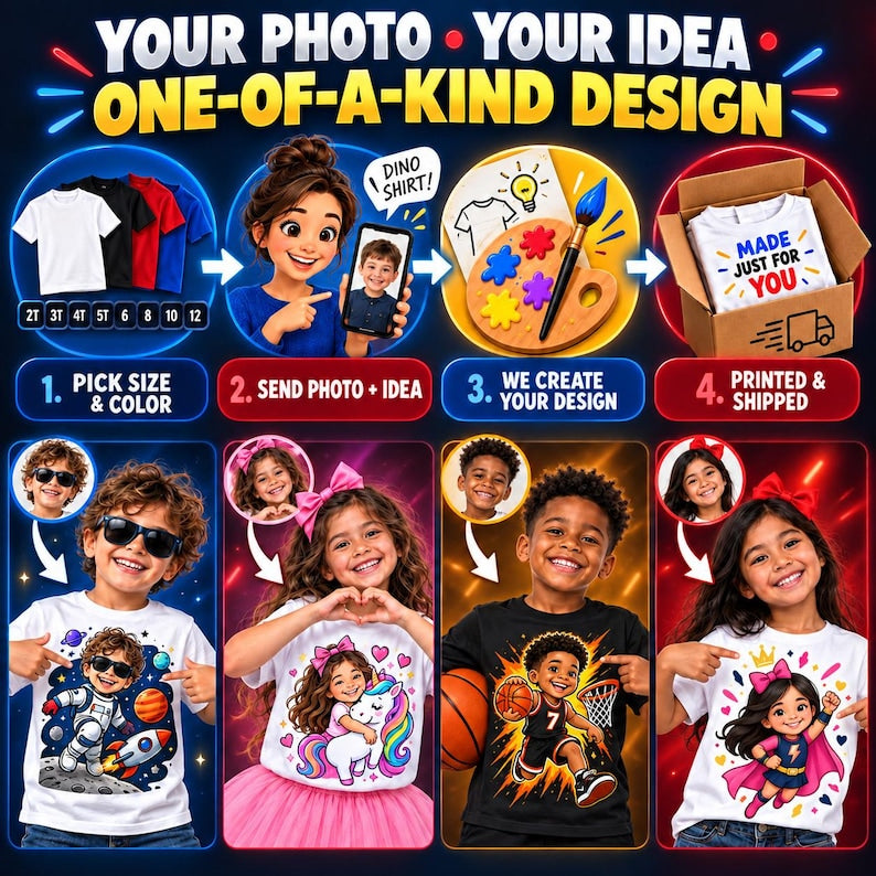 Custom Photo Kids T-Shirt