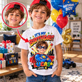Custom Photo Star Shield Hero Kids T-Shirt