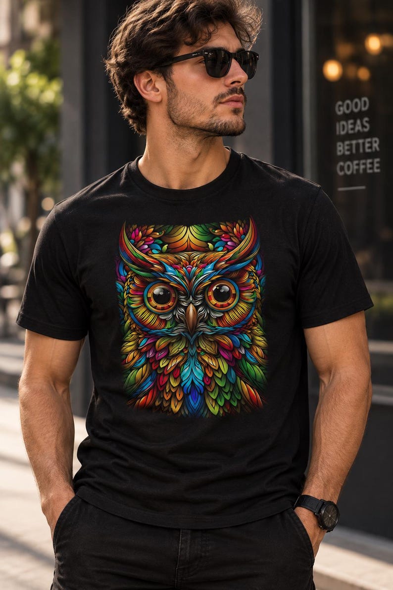 Colorful Owl T-Shirt