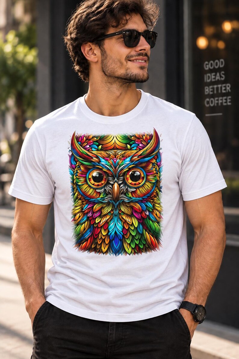 Colorful Owl T-Shirt