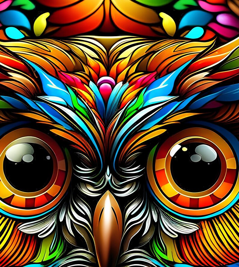 Colorful Owl T-Shirt