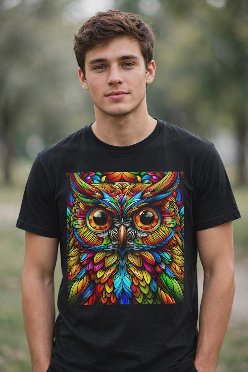 Colorful Owl T-Shirt