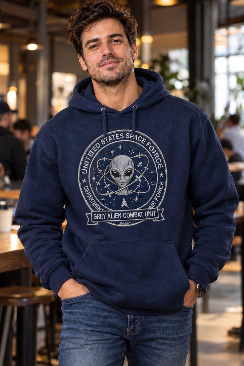 Grey Alien Combat Hoodie
