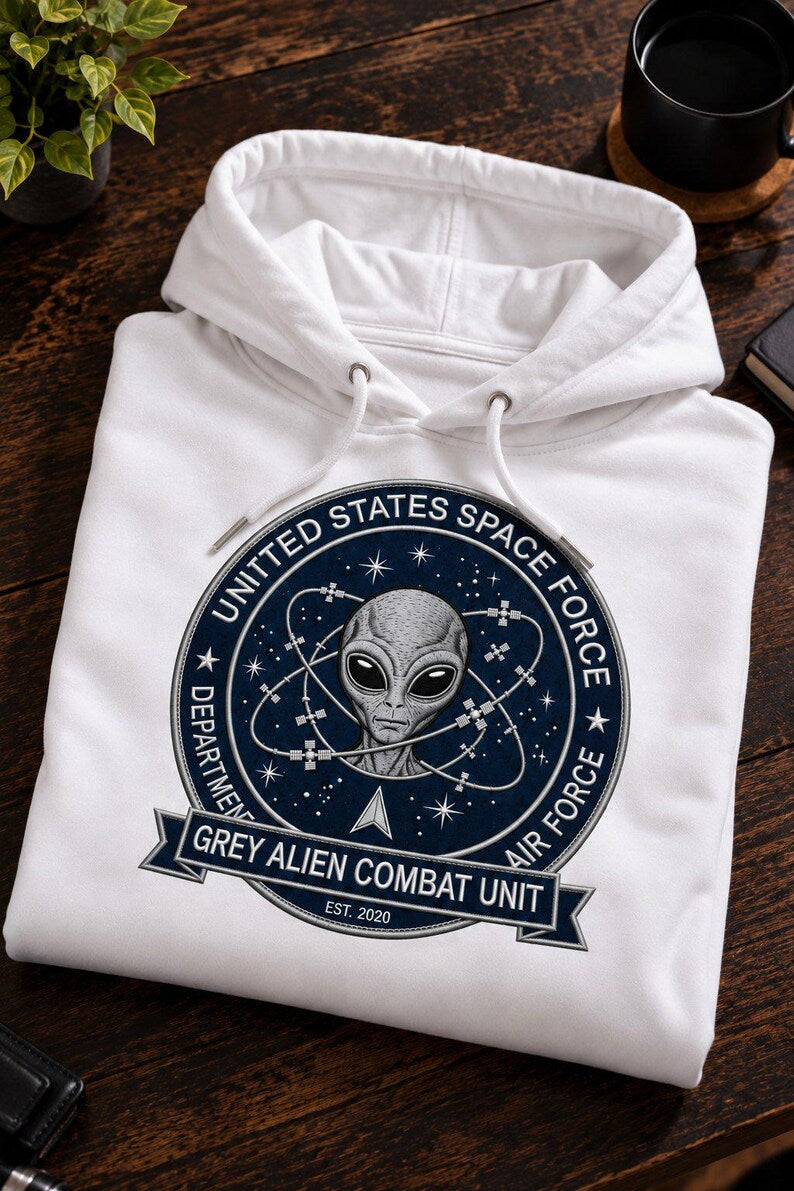 Grey Alien Combat Hoodie