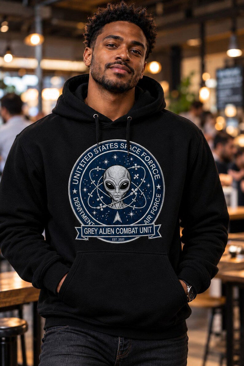 Grey Alien Combat Hoodie