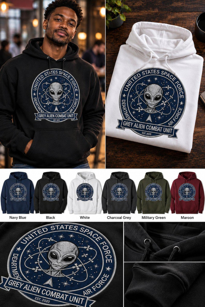Grey Alien Combat Hoodie