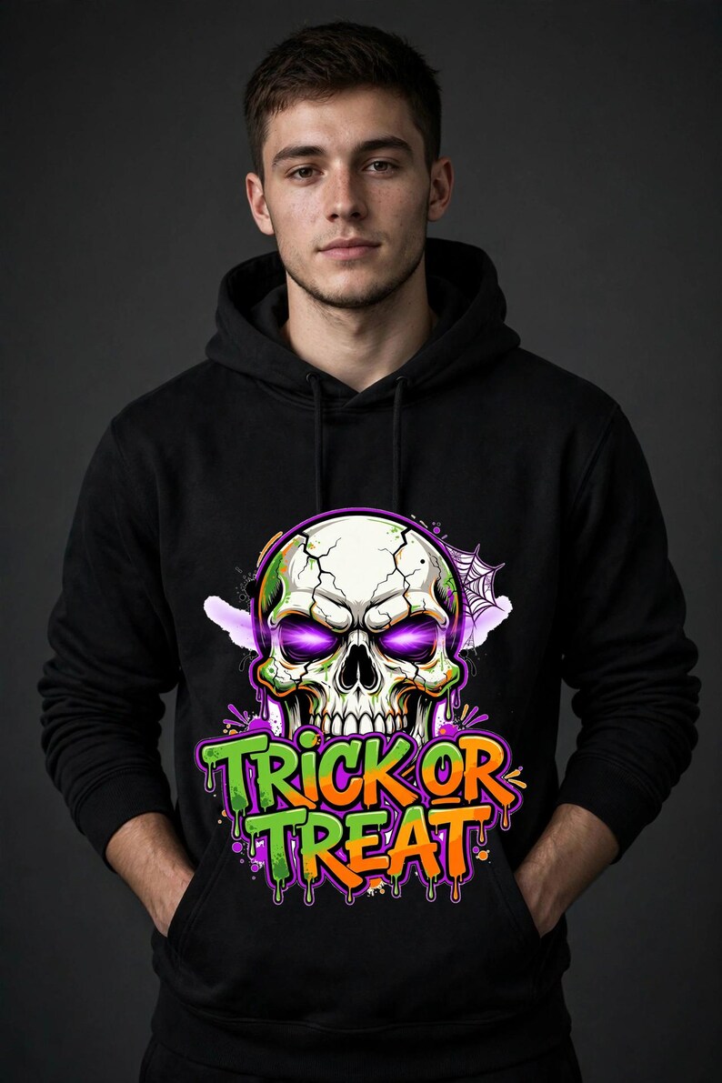 Trick or Treat Skull Hoodie
