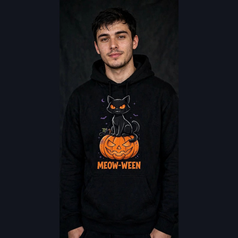 Meow-Ween Halloween Hoodie