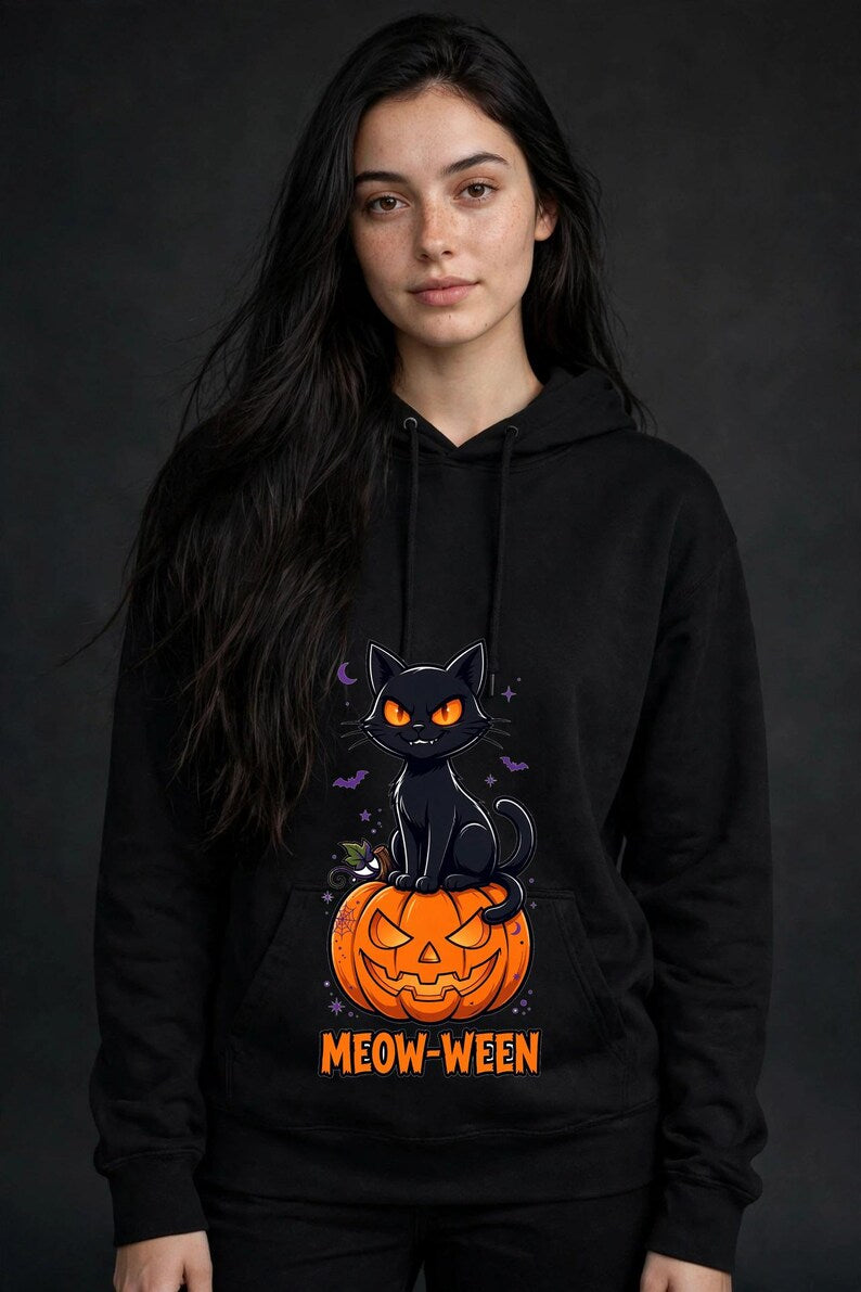 Meow-Ween Halloween Hoodie
