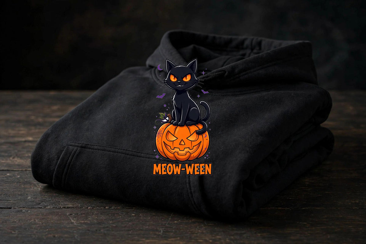 Meow-Ween Halloween Hoodie